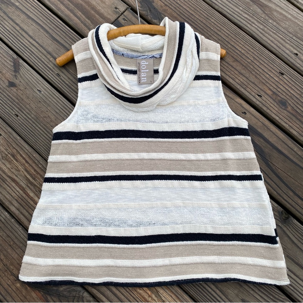 dolan Left Coast Collection Sleeveless Cowl Neck Sweater
